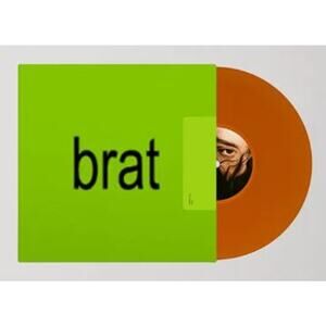Charli XCX - BRAT Limited LP One Size Orange‎ Translucent Swirl Color Vinyl